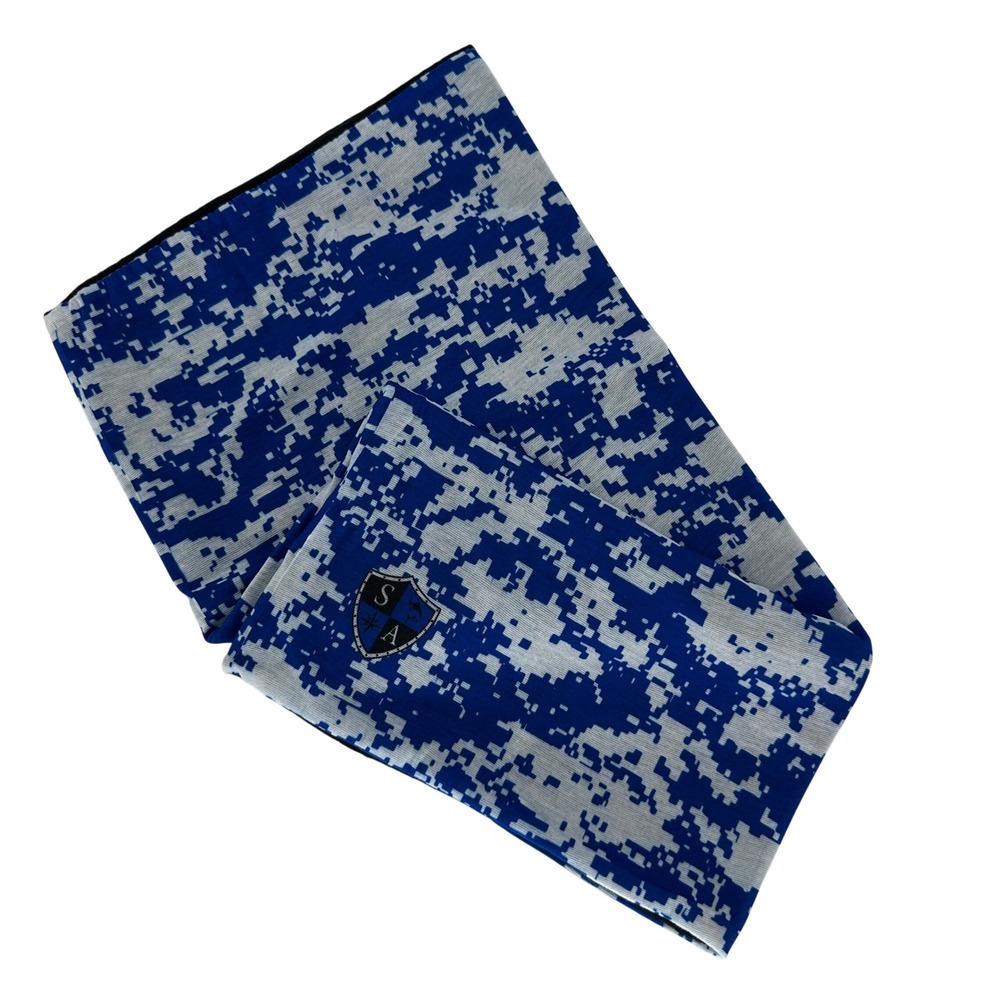 SACO Frost Tech Fleece Face Shield Neck Gaiter Blue Digital‎ Camo One Size NEW!!